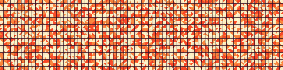 Fototapeta premium Abstract Geometric Pattern generative computational art illustration