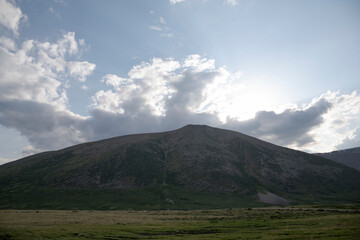 clouds over the mountains