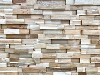 Abstract Stacking wooden wall pattern background.