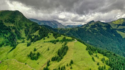 Fototapeta na wymiar Mörlialp in Obwalden, Schweiz, August 2021