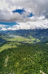 Ein Blick von der Mörlialp Richtung Sarnersee, Obwalden, Schweiz, (August 2021)
