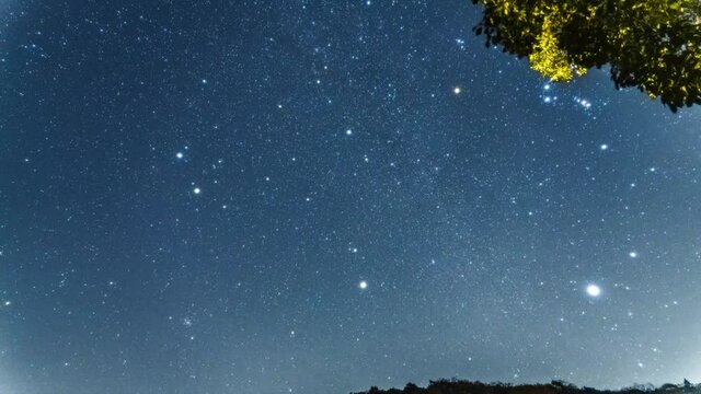 オリオン座流星群　タイムラプス　動画
