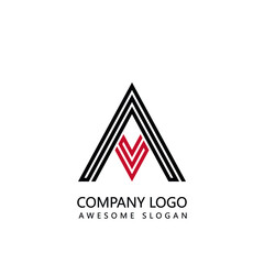  letter a logo design
