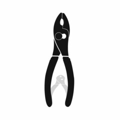 Slip joint pliers icon vector graphics