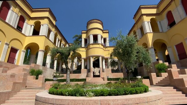 Il Vittoriale, Gardone, Italy, the main entrance of Priory palace