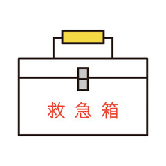 シンプル　イラスト　救急箱のベクターイラスト