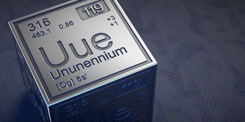 Ununennium. Element 119 of the periodic table of chemical elements. 