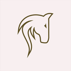 Obraz premium horse logo vektor image 