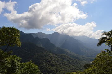 clouds over the mountains