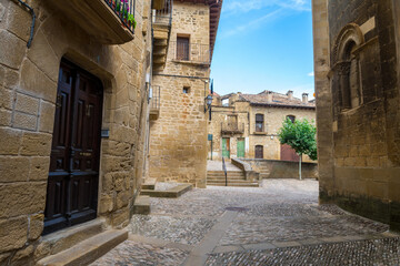 Fototapeta na wymiar street of sos del rey catolico medieval town, Spain