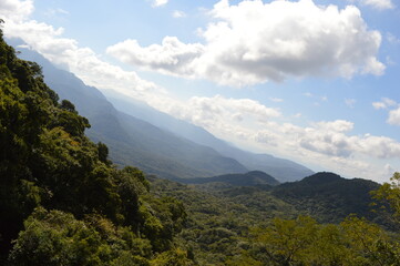 clouds over the mountains