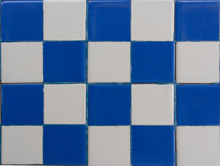 blue tiles background