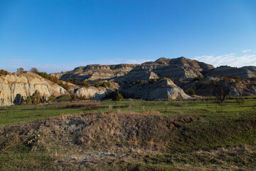Theodore Roosevelt National Park in North Dakota landscape