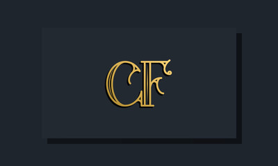 Minimal Inline style Initial CF logo.