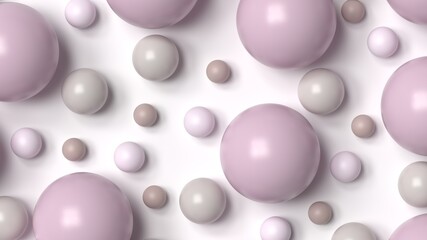 background minimal abstract modern composition pattern of spheres balls shadow light 3d render