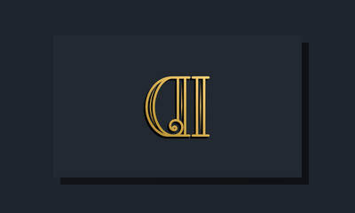 Minimal Inline style Initial DI logo.