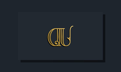 Minimal Inline style Initial DU logo.