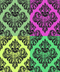 Seamless vector floral pattern. Vintage clasic pattern ornament.
