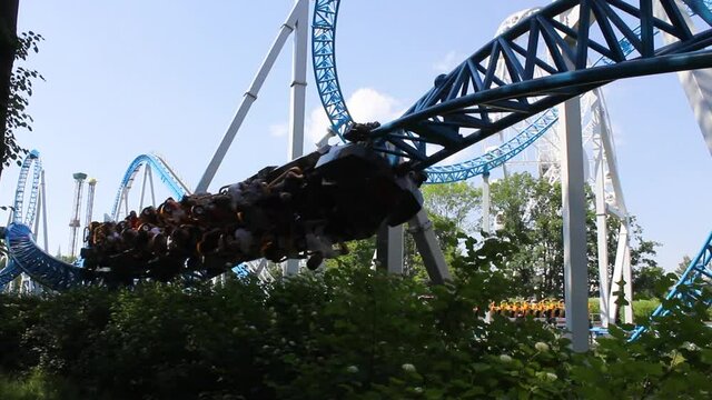 Popular attraction is the Russian roller coaster in Divo island Park