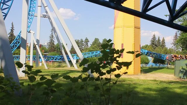 Popular attraction is the Russian roller coaster in Divo island Park