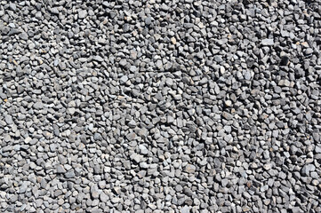 Small, gray, rough stones texture