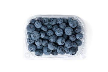 Blueberry isolated on white background.