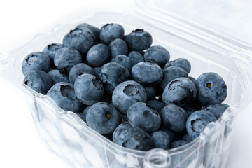 Blueberry isolated on white background.