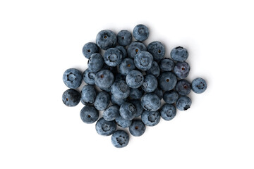 Blueberry isolated on white background.