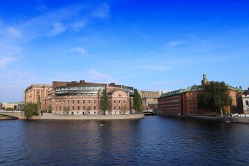 Fototapeta na wymiar Stockholm Riksdag (Parliament of Sweden)