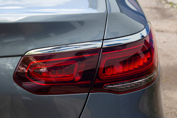 The rear lights of the car.Car lighting devices. Car accessories.