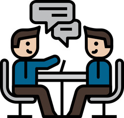 Meeting icon. Business concept icon style