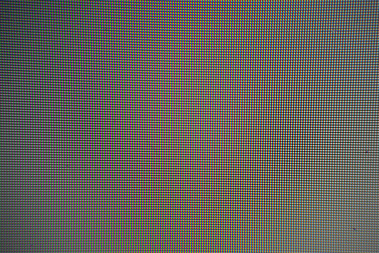 ecran d'ordinateur en macro servant de texture pour cr&eacute;er des visuels sur photoshop. Pixel en macro RGB