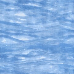 Obraz premium Blue abstract seamless vector water texture. Pattern of watercolor brush strokes