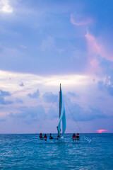 Fototapeta premium Sailor Boat in Boracay Sea