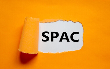 SPAC, special purpose acquisition company symbol. Words 'SPAC, special purpose acquisition company...