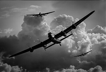Lancaster bombers  - obrazy, fototapety, plakaty