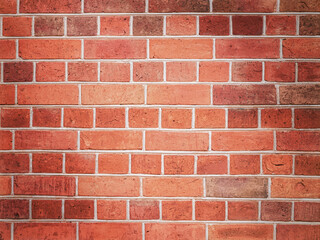 Red old grunge brick wall background