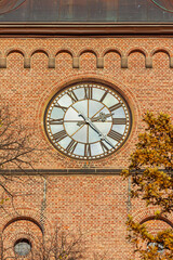 Fototapeta na wymiar Church Clock Oslo