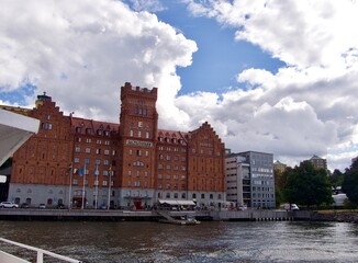 Naklejka premium Stockholm city, old architecture