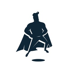 Super Dad Silhouette Logo