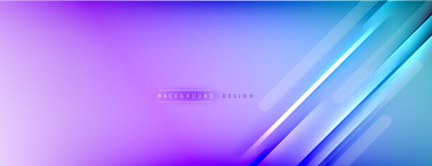 Abstract background - lines composition created with lights and shadows. Technology or business digital template. Trendy simple fluid color gradient abstract background with dynamic