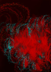 red and green abstract