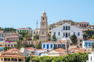 Chalki Island, one of the Dodecanese islands of Greece, close to Rhodes.