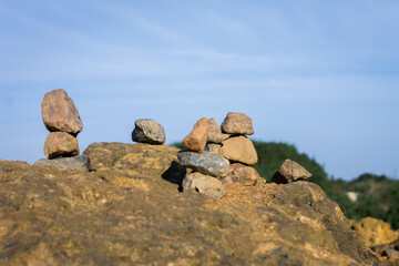 Figura de rocas en La Arboleda, Pa&iacute;s Vasco.