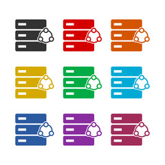 Share color icon set design