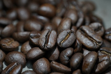 coffee beans macro