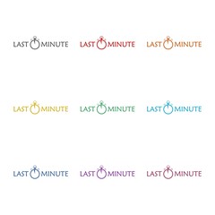 Last minute color icon set