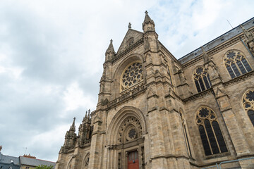 Fototapeta na wymiar Basilique Notre-Dame de Bonne Nouvelle de Rennes. Capital of the province of Brittany, France