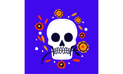 Flower Skull 1