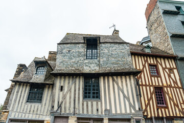 Vitre mother houses. Ille-et-Vilaine department, Brittany region, France